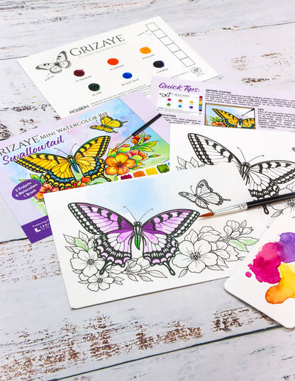 Mini Watercolor Kit: Swallowtail