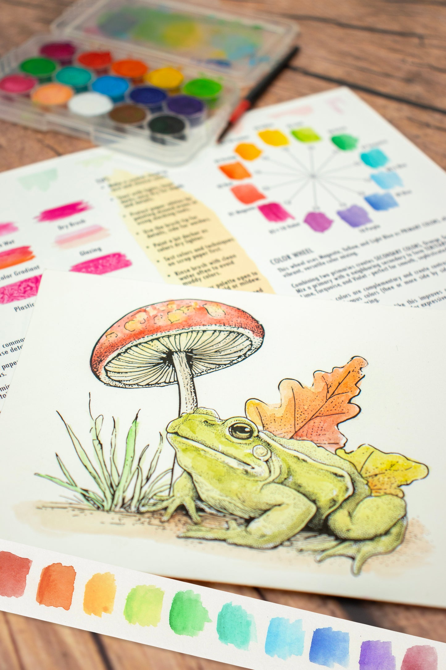 Watercolor Kit: Mushrooms