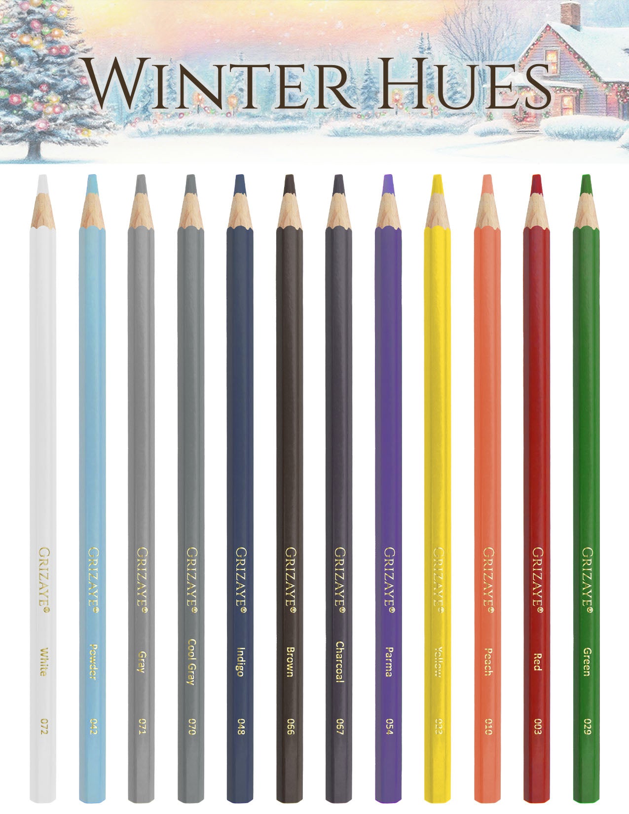 12pc Winter Hues Set