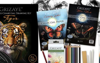 Colored Charcoal Pencils, Kit, and Accessories